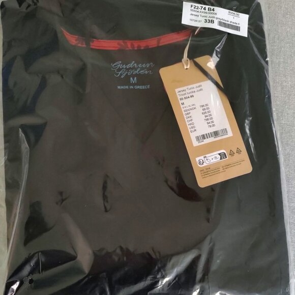 Gudrun Sjoden “Judit” jersey tunic: Black, Medium, New with Tags - Picture 4 of 4
